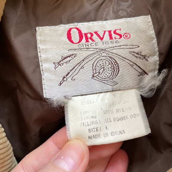 Vintage Orvis quilted diamond puffer jacket, raglan sleeve waterproof - Picture 9 of 9